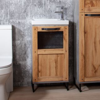 Тумба под раковину Бриклаер Лофт 4627125413384 45 см метрополитен грей